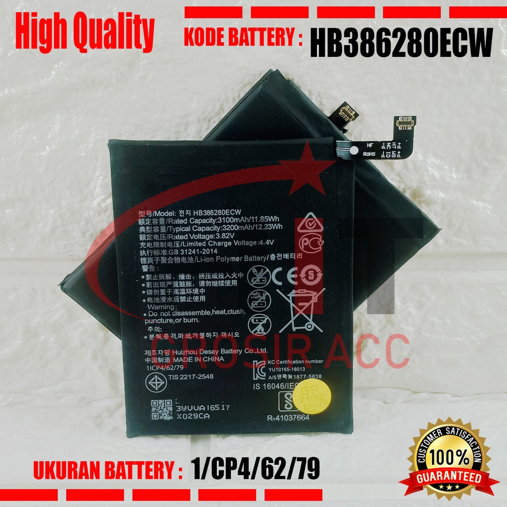 Baterai Battery HB386280ECW For Huawei Honor 9 P10 Huawei Honor9 P-10