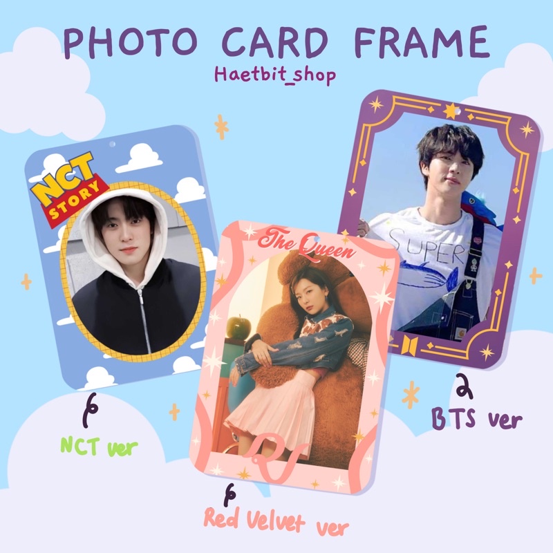 Photo Card Acrylic Frame KPOP BTS, NCT, Redvelvet