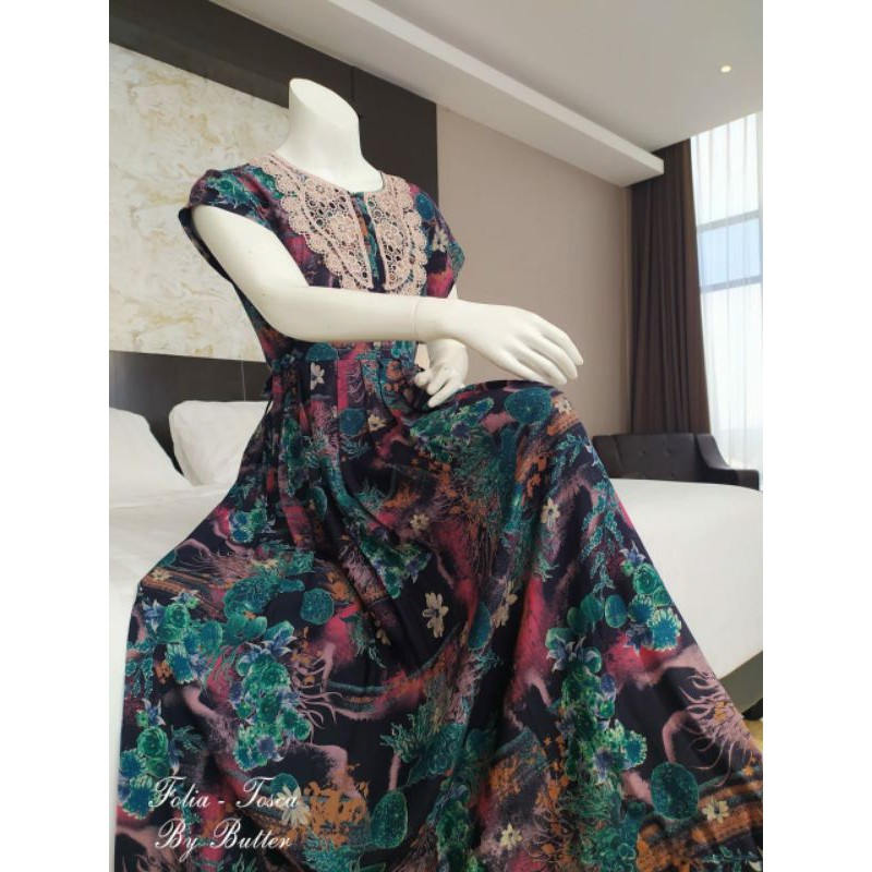 Daster Dress Motif Elegant ALEXANDRIA Butik Daster