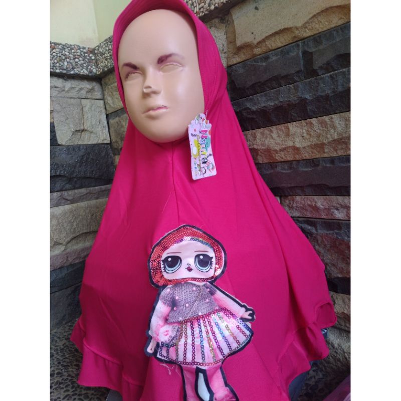 HIJAB ANAK LED KERUDUNG ANAK LED LOL HIJAB LOL LED ANAK