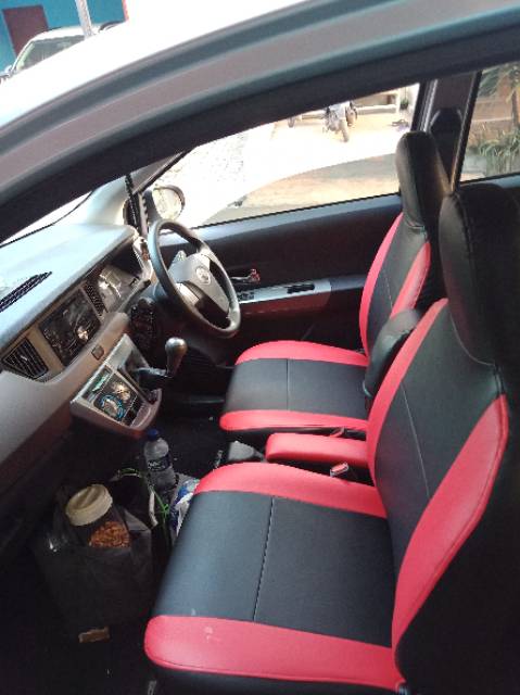 Sarung jok CALYA SIGRA BAHAN FERRARI FULL 3BARIS