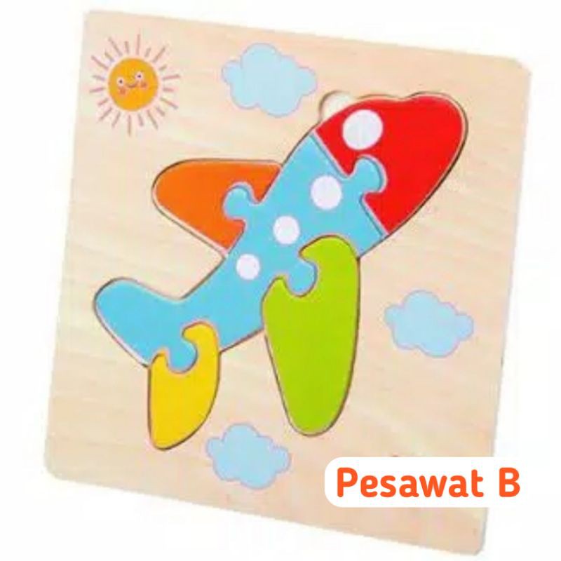 PUZZLE MINI Kayu Mainan Edukasi bayi dan anak