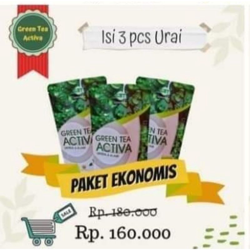 

Teh pelangsing green tea activa (ekonomis)