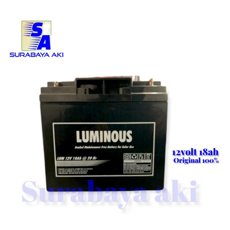 Baterai Aki VRLA AGM LUMINOUS 12V 18AH