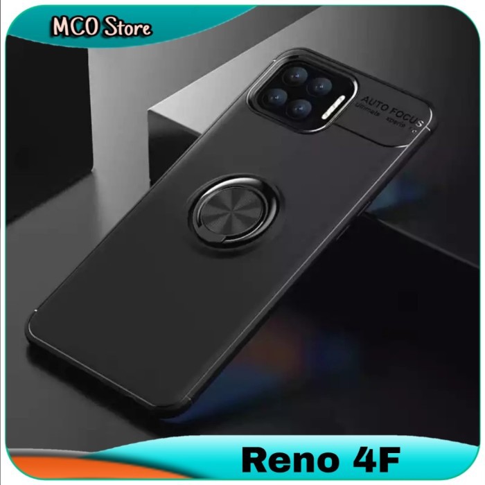 Casing Oppo Reno 4F 4 F Soft Case Flat Iring Silicone Casing Cover