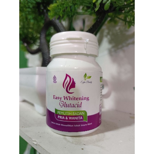 easy whitening glutacid/pemutih badan/pemutih wajah/vitamin badan