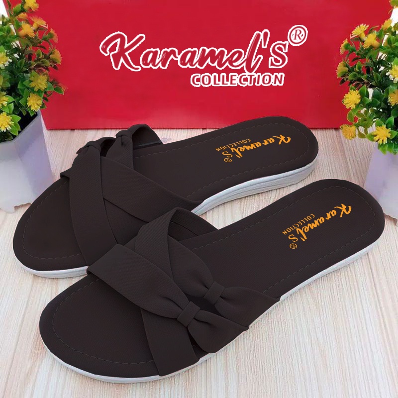 Sandal flat wanita terbaru murah/sandal flat wanita humberg kekinian/sandal flat wanita VT 106-1