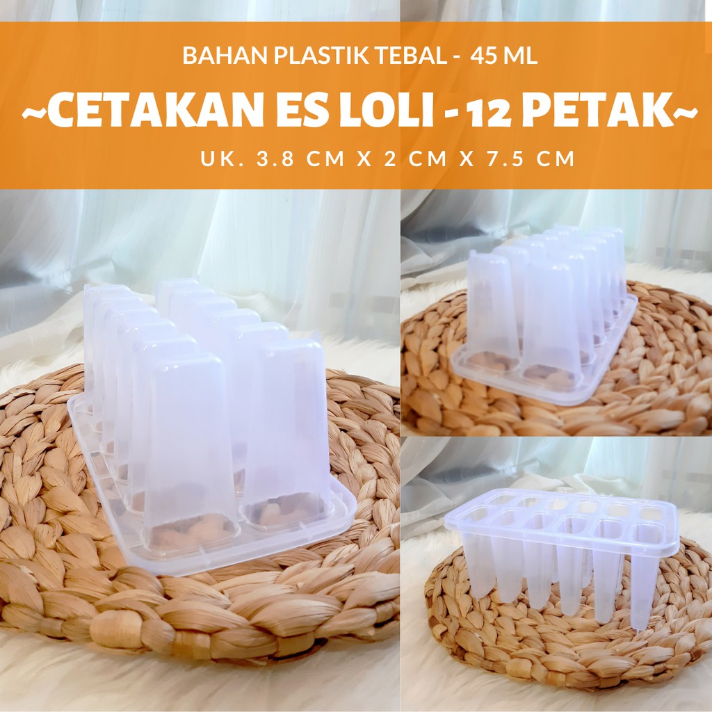 CETAKAN 12 PETAK /Cetakan Ice Cream Stick -  Jual Cetakan Es Krim Magnum - Cetakan Es Puter COD
