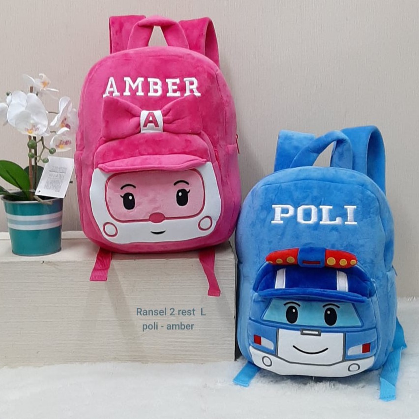 Tas ransel poli yelvo impor baby kids pesawat besar untuk anak tk sd smp sekolah boys laki