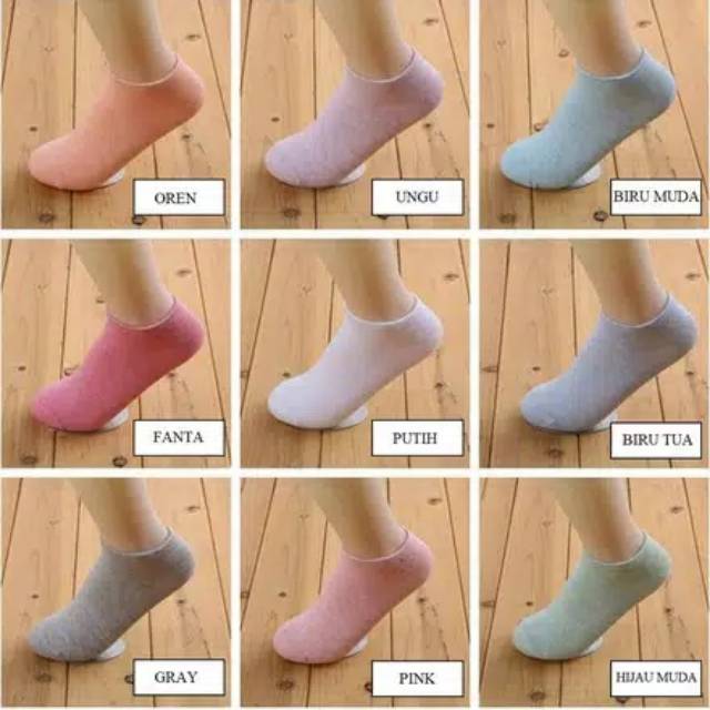 (KK01) Kaos kaki polos semata kaki bahan halus kualitas mantap