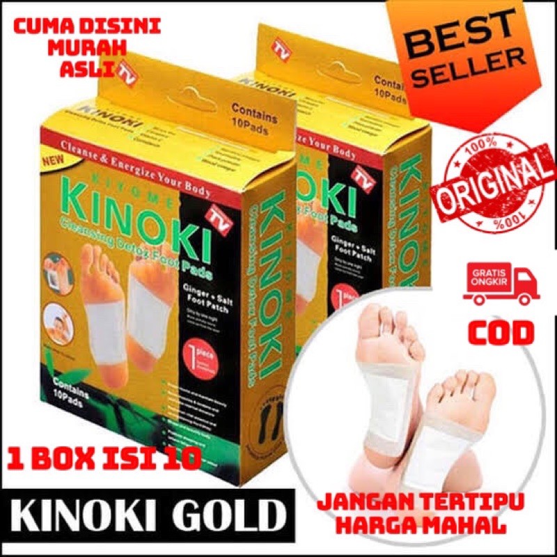 Koyo Detox Kaki Kinoki Gold Detox Food Ginger Salt Kiyome Cleansing Racun Jahe Murah Ori 1 Box Asli