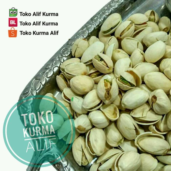 

Kacang Pistachios (fustuk) 500 Gram