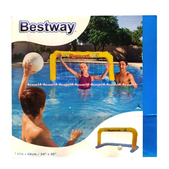 Bestway Gawang Di Air Kolam Renang Permainan Di Swimming Pool Gawang Olahraga Air Best Way Goal Swimming Pools