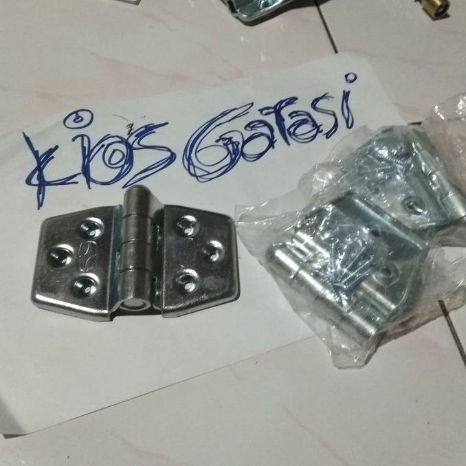 Rel Pintu Garasi Dorong Tikung Paket 4 Daun,Lbr 3M, Merk Lucky 69,