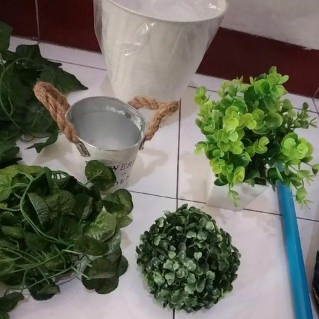 Grassball Artifisial Pot Ember Flowers