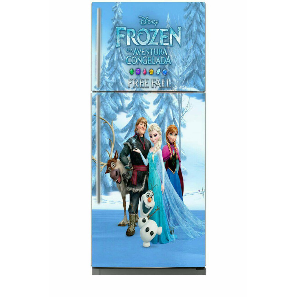 Griya Wallpaper stiker kulkas dua pintu  frozen II Shopee 