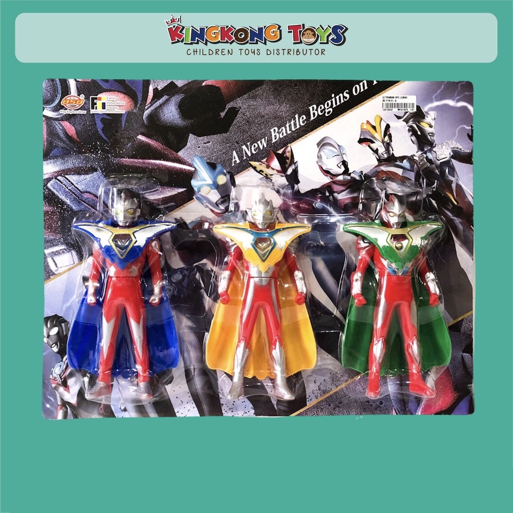MAINAN ROBOT ULTRAMAN X 3 PCS JUBAH / 14010342