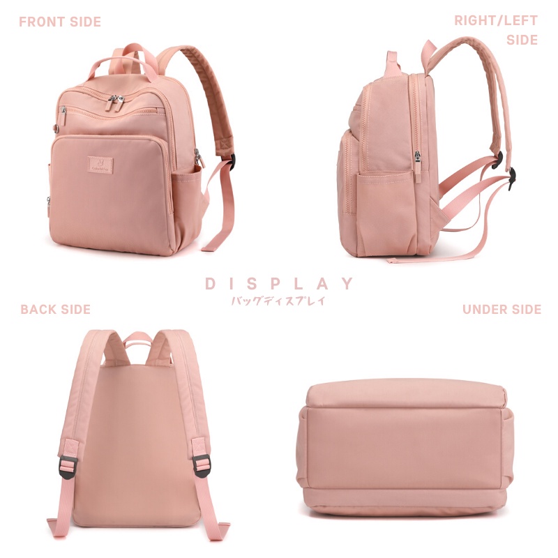 COLORFUL FOX 0423 Tas Ransel Wanita Backpack Wanita Remaja Tas Anti Air WATCHKITE BAEOS-2