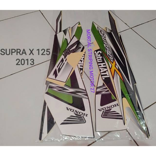 STIKER STRIPING SUPRA X 125 TAHUN 2013 LIS ORI / STANDAR