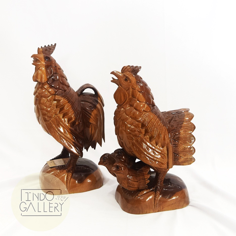 PATUNG CHICKEN FAMILY - PATUNG AYAM DEKORASI
