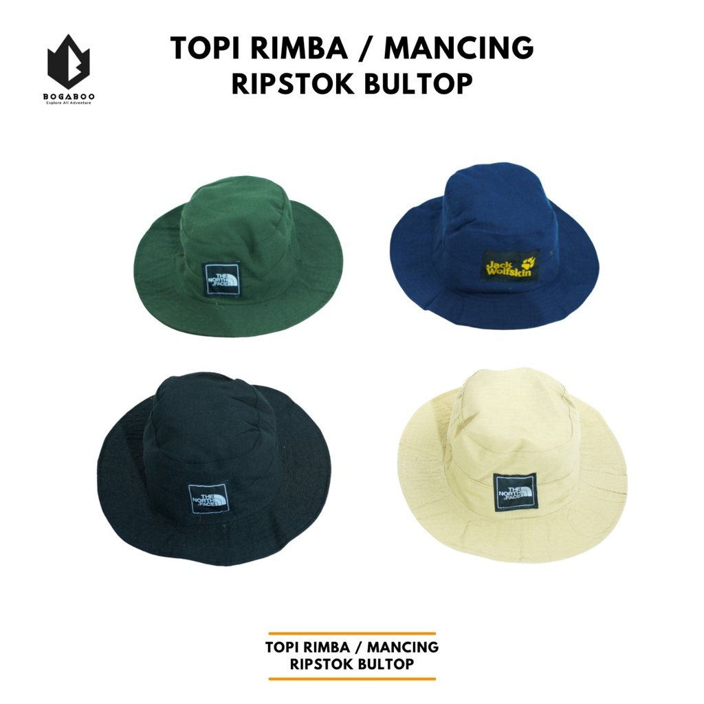 Bisa [COD] Topi Rimba / Topi Mancing Ripstok Bultop - Topi Gunung - Topi Outdoor