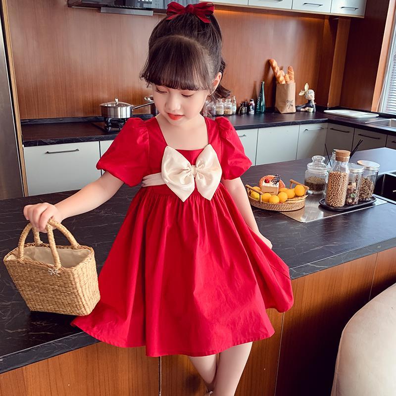 [PRINCESS KESLI] 1-9tahun Dress lengan puff anak perempuan terbaru/baju putri bayi perempuan/Dress Pesta anak perempuan/baju anak perempuan/gaun anak cewek/rok bayi/kado anak ulang tahun/pakaian anak