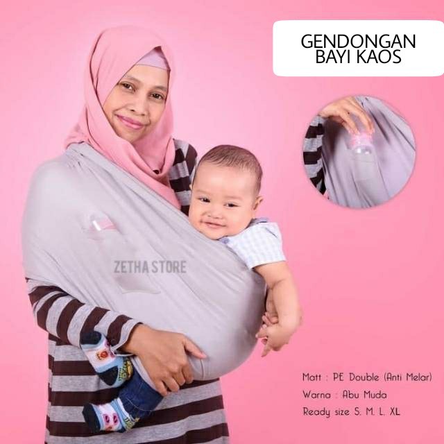 (1KG=8PCS) Gendongan Bayi Kaos / Geos