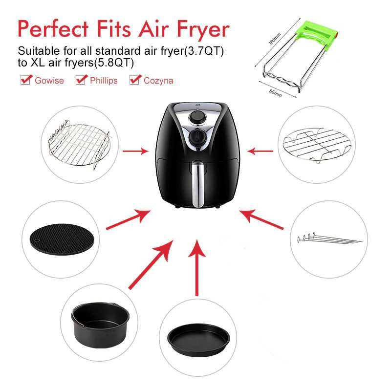 Set Aksesoris Air Fryer for Gowise Phillips Cozyna 7 PCS QC007