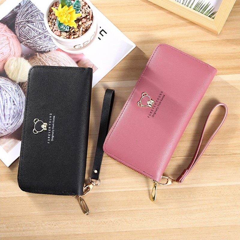 DOMPET LIPAT WANITA KARTU BESAR PANJANG KULIT FASHION WANITA CEWEK KOREA WALLET IMPORT MURAH GF689