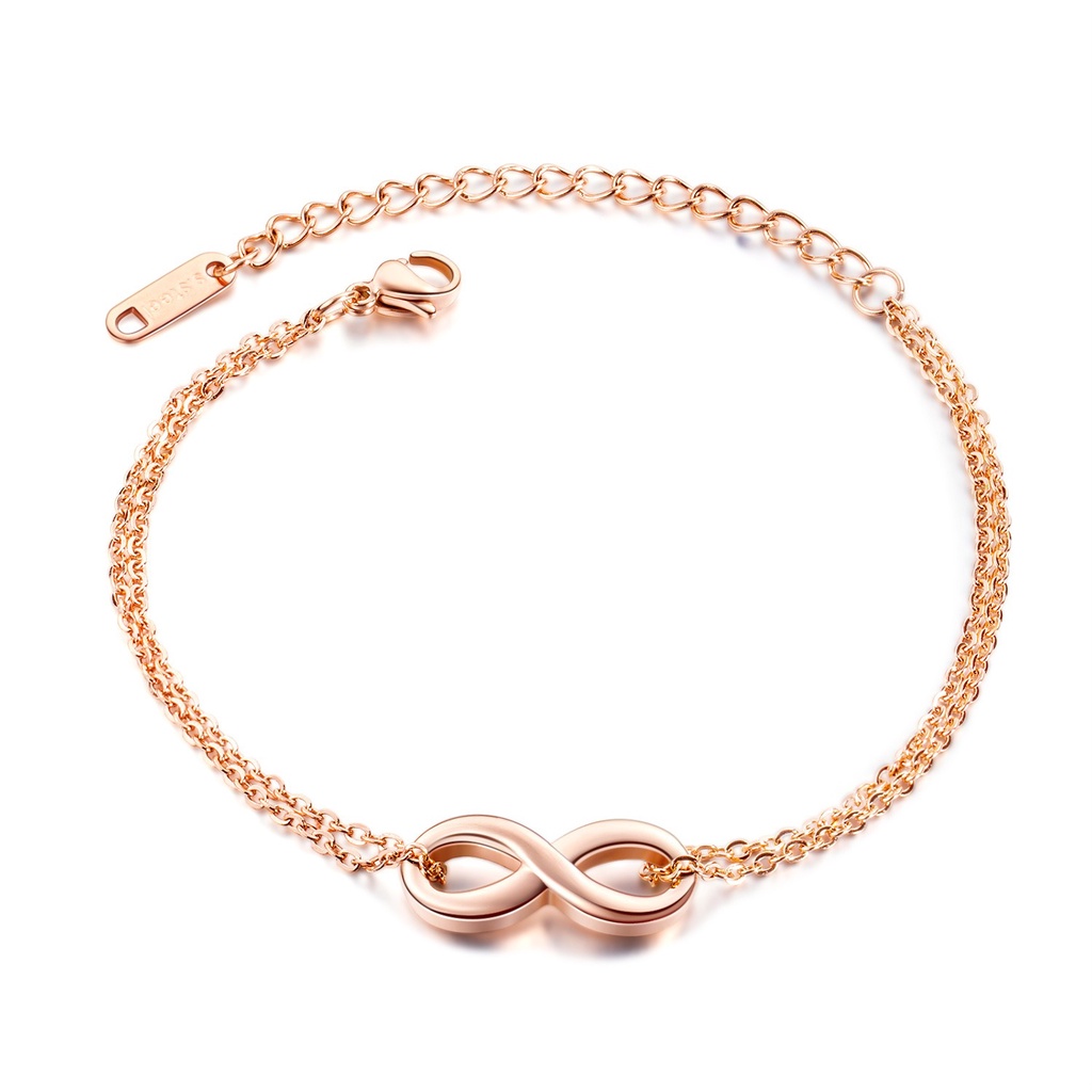 [ MODEL BARU ] Gelang Titanium Wanita Import Korea Stainless Anti Karat GK156 Cocok Hadiah cewek