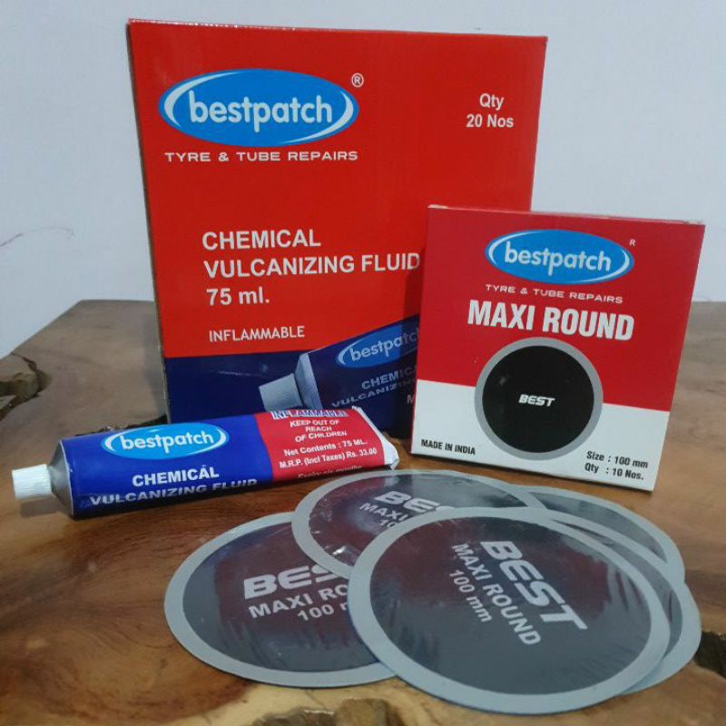 

Paket Tambalan Bestpatch Diameter Maxi Round 100mm + lem 75 ml