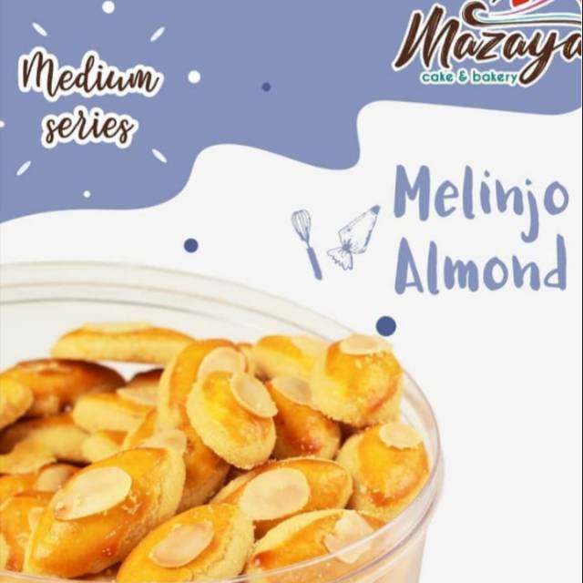 

Mazaya Cookies // Kue kering Melinjo Almond Medium