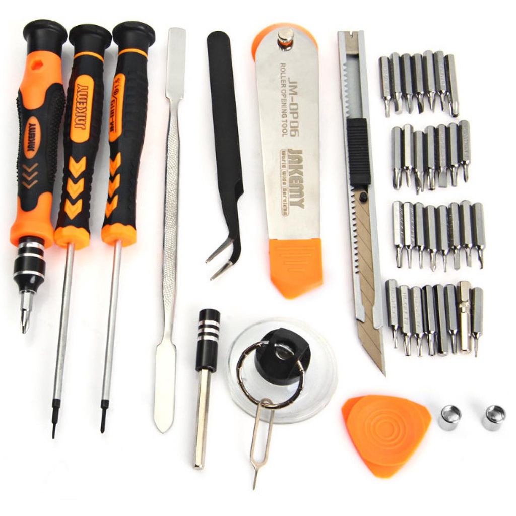 Obeng Set Jakemy 45 in 1 Precision Screwdriver Repair Tool Kit Kotak Multifungsi Multitool Reparasi