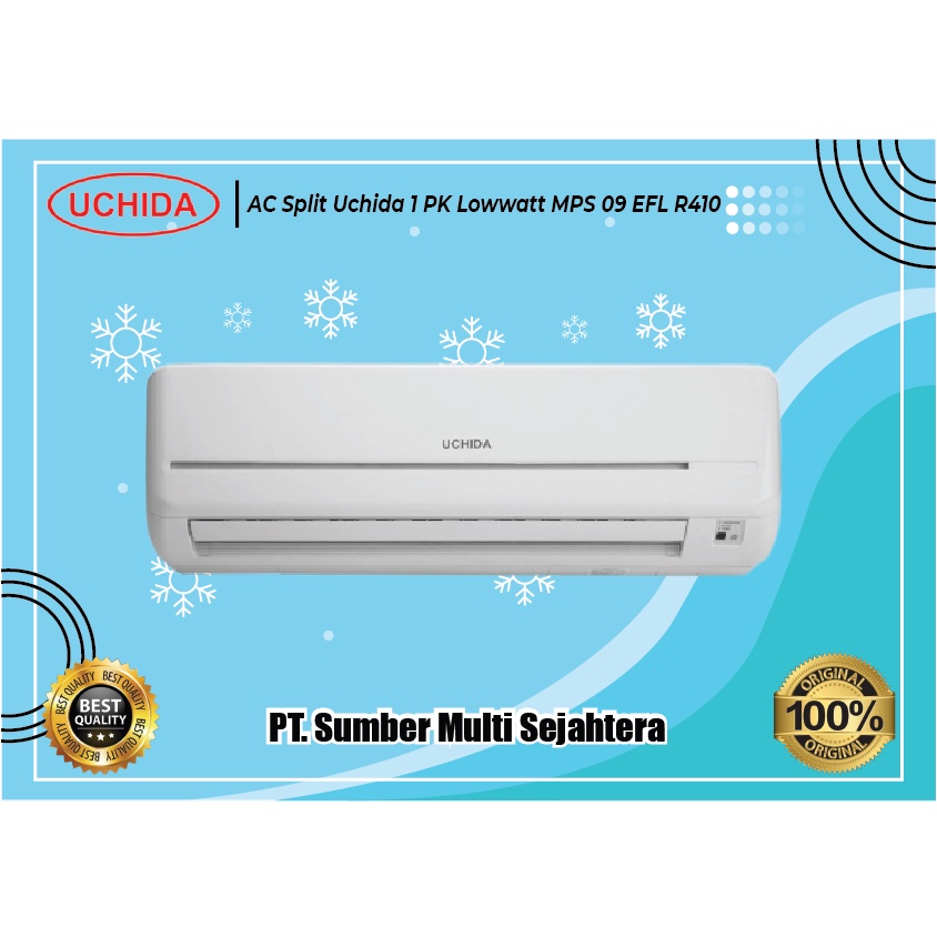 AC Split Uchida 1 PK Lowwatt MPS 09 EFL R410