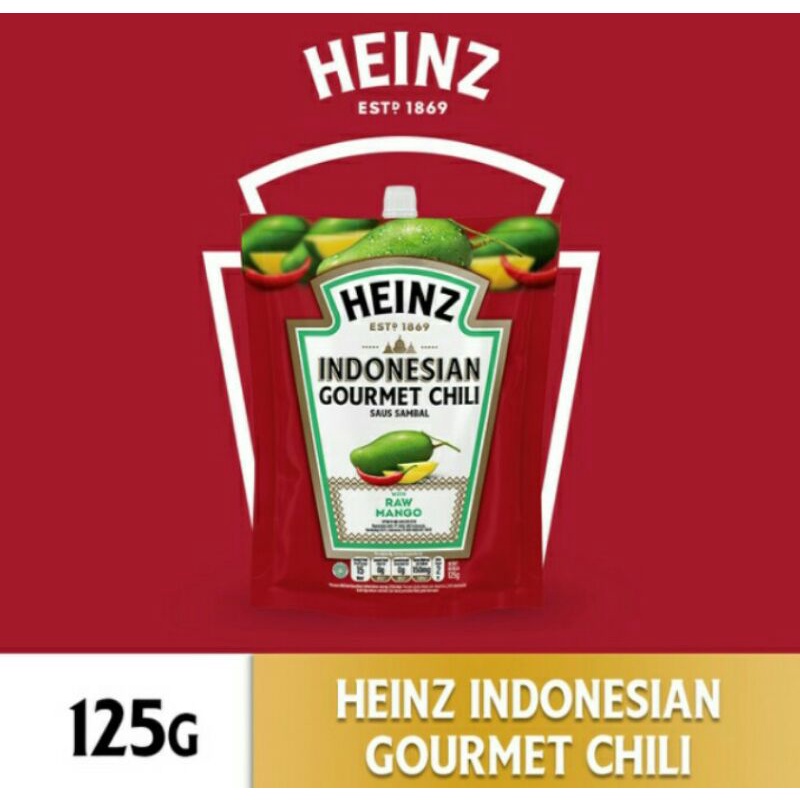 

Heinz Indonesian Gourmet Chilli saus sambal 125 gram