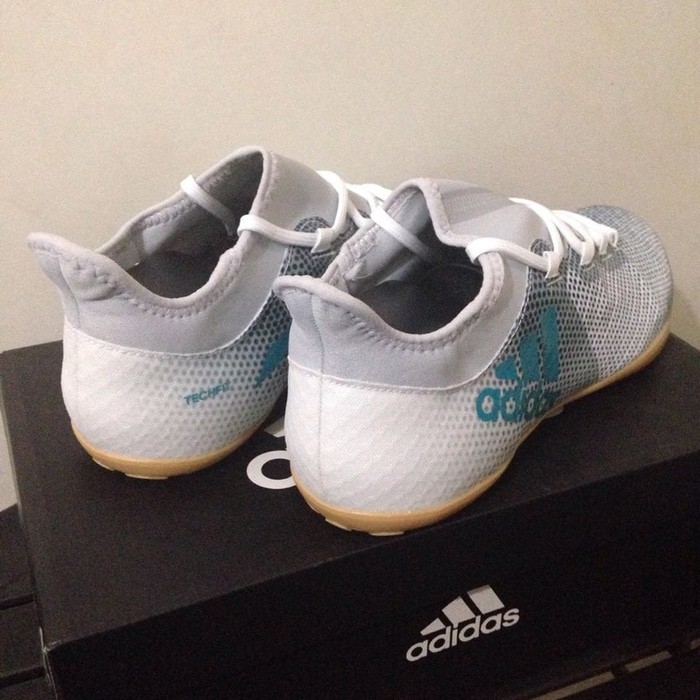 Flash Deal Sepatu Futsal Adidas X Tango 17.3 In Grey Energy Blue Cg3715 Original Olahraga - Sepak