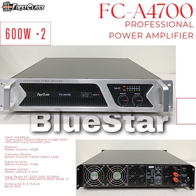 Power Firstclass FC A 4700 Original Amplifier FC A4700