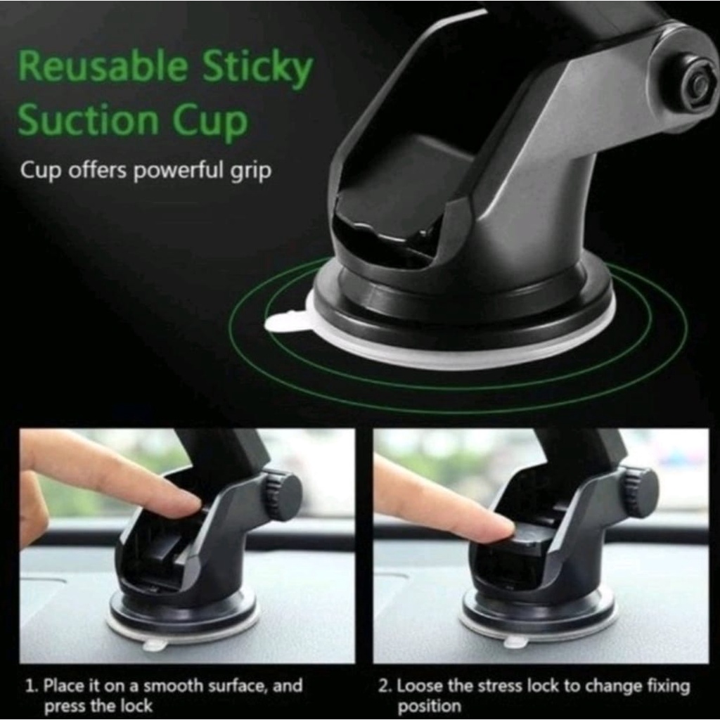 Phone Holder Mobil HD08 Untuk HP / Car Holder Tatakan GPS Car Hp Holder Gps Buat hp di mobil
