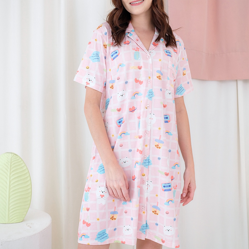 Cielyn - Sin Bi TENCEL™ Modal Dress Piyama Wanita Dewasa Set