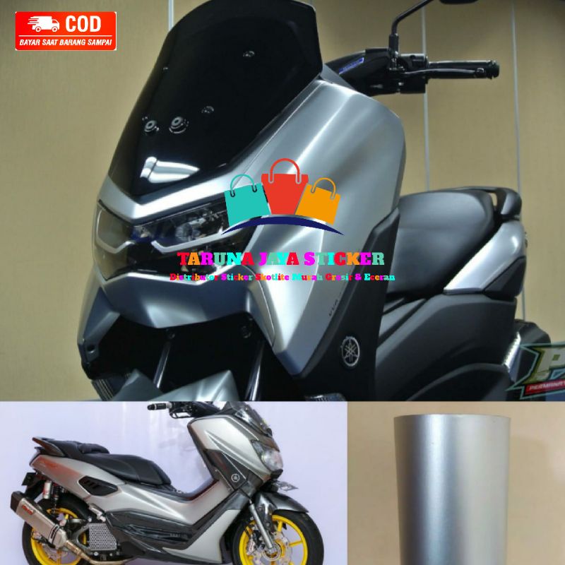 Stiker Skotlet Infinity Mettalic Chrome Doff Silver/ Skotlet Decal mitor & Mobil