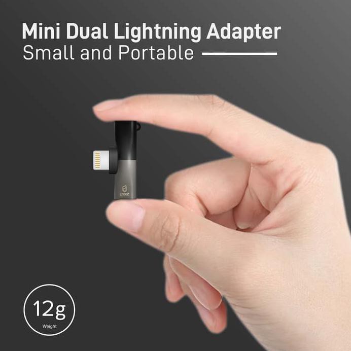 UNEED MINI DUAL LIGHTNING CHARGING & AUDIO ADAPTER UAT06I