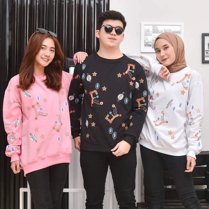 Galaxi Sweater II Pakaian Pria dan wanita II Sweater crawneck #GS