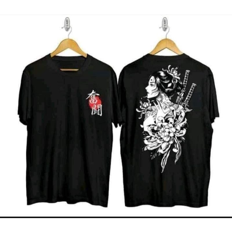 KAOS SABLON DEPAN BELAKANG/KAOS DISTRO/KAOS COWOK CEWEK UNISEX