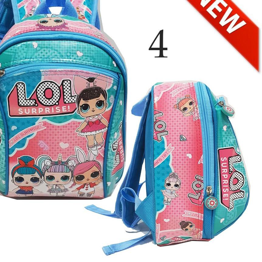 Bagus Tas Ransel Anak Sekolah PG / PAUD Cantik Bahan Kain Sponge Anti Air DUA RESLETING KARET . . .
