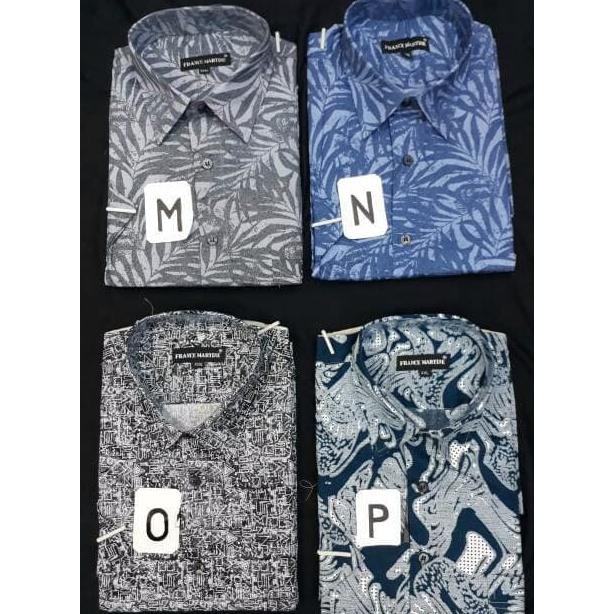 Super Deal!!! Kemeja Pria Xxl Xxxl Hem Pria Jumbo Big Size Lengan Pendek Motif