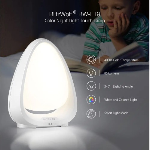 BlitzWolf BW-LT9 Multi Color Night Light / Lampu Malam LED Emergency