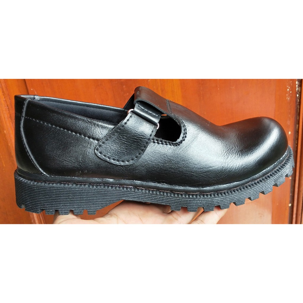  Sepatu  Pantofel  Wanita  Hitam Hak  3 Cm Safety Cewek Sekolah 