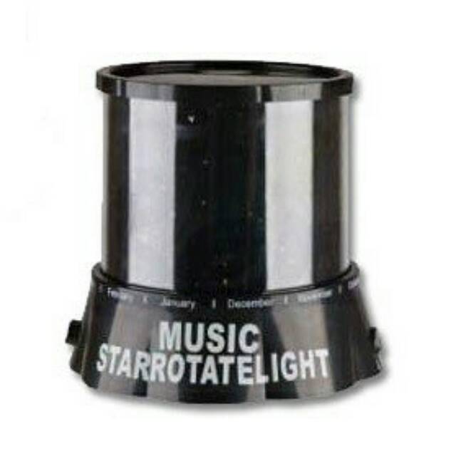 Musik Projector Lamp - Auto-rotating Music Sky Star Master Projector Lamp - Black