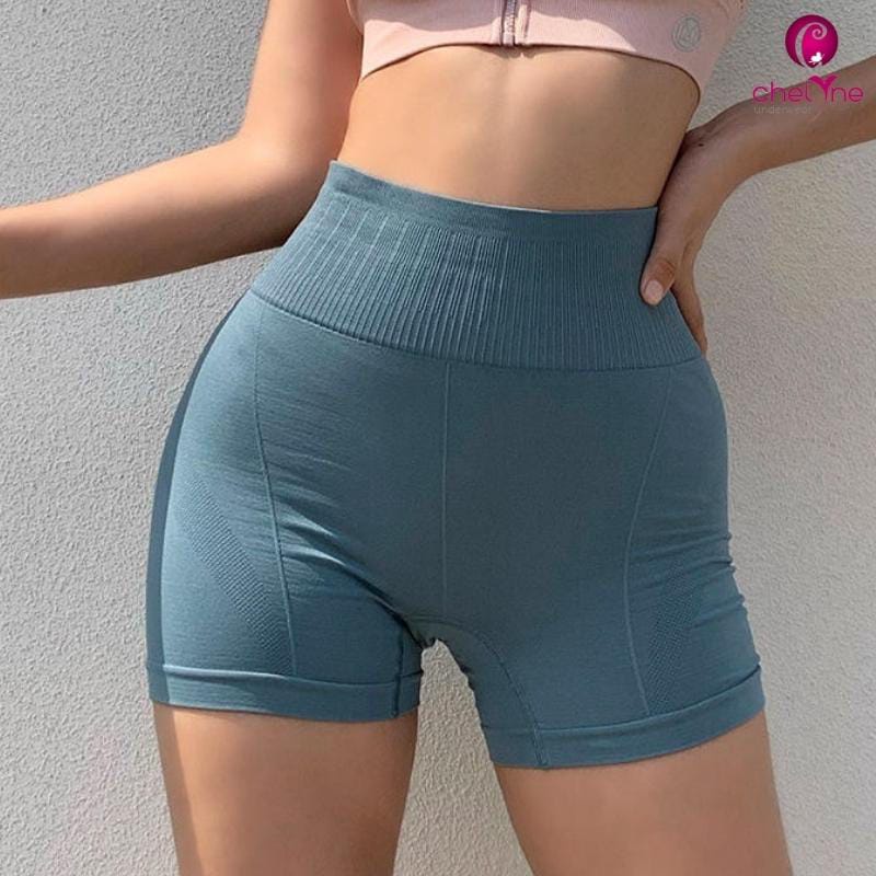 Hotpants Sport Chelyne TMK25 Celana Pendek Bahan Seamless Rajut