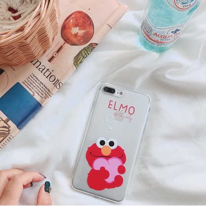 Elmo cookie monster case iphone 6 / 6s / 6 plus / 6s plus / 7 / 8 / 7 plus / 8 plus / X / Xs